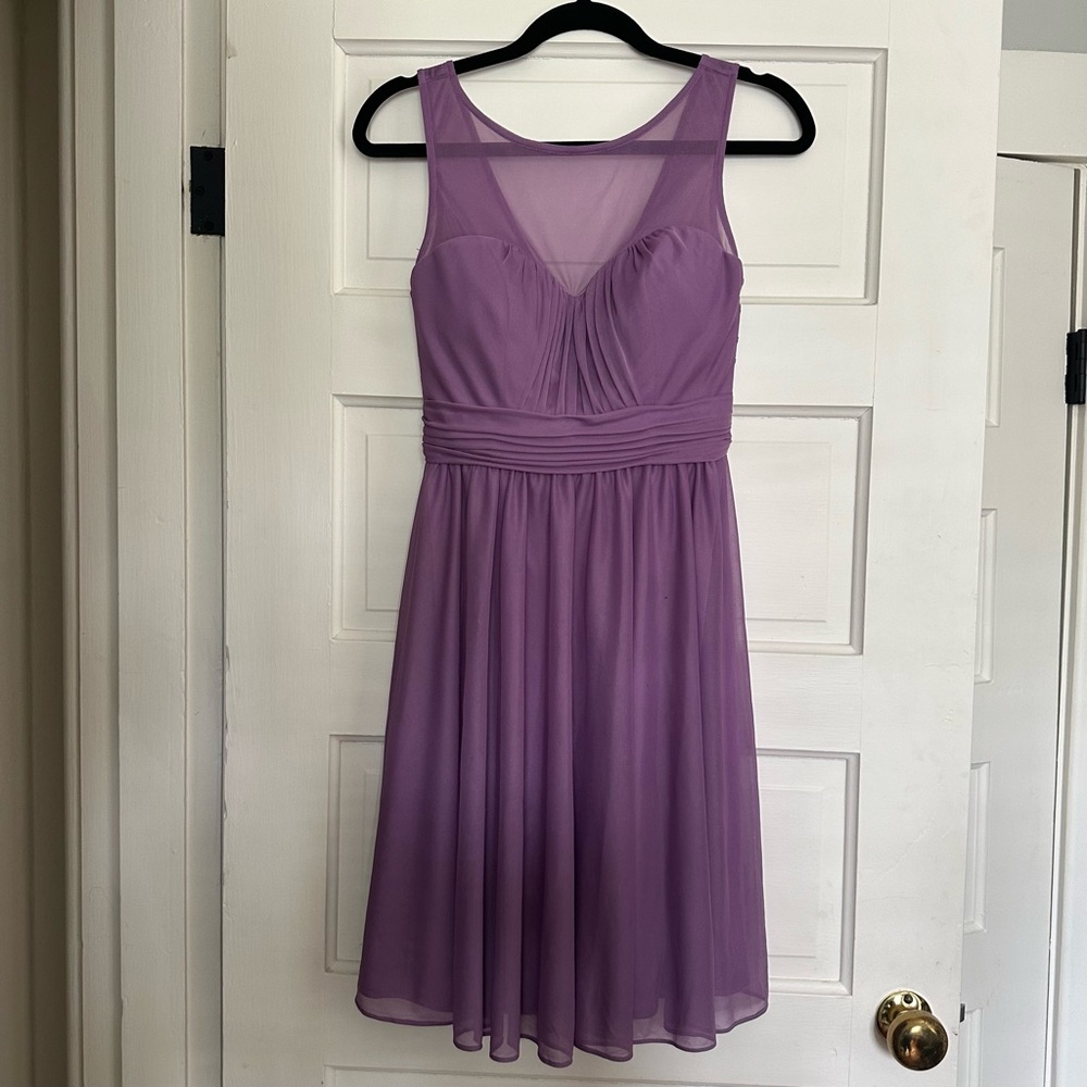 David’s Bridal purple dress size 6